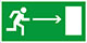 условные обозначения для планов эвакуации - Направление к эвакуационному выходу направо